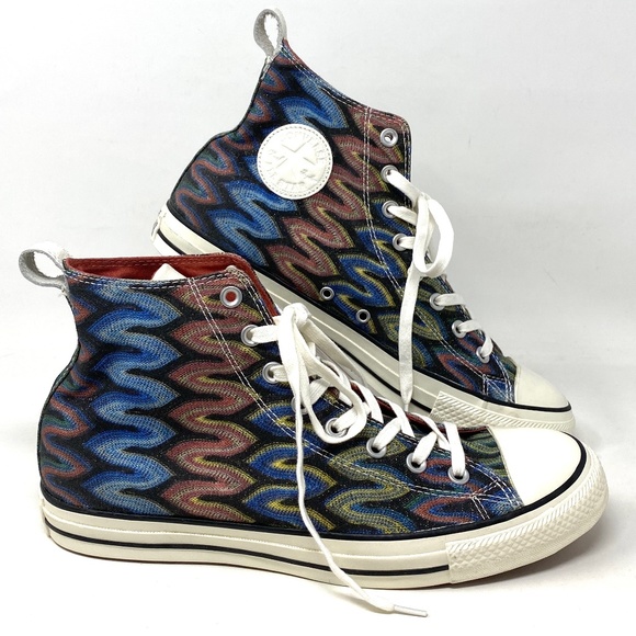 Converse Other - Converse Ctas HI All Star Missoni Auburn Black Men Canvas Size Sneakers 151254C